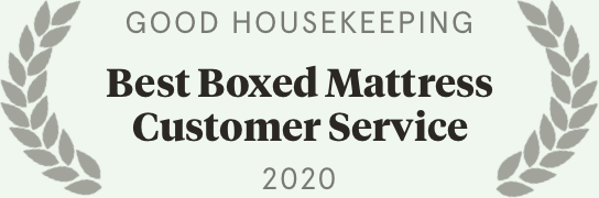 Award for Best Boxed Mattress Customer Service from Good Housekeeping.