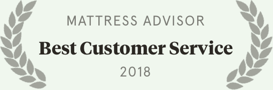 Award for Best Customer Service from Mattress Advisor.